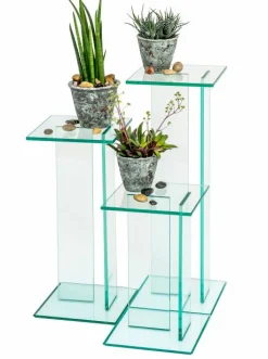 Blumensäule transparent