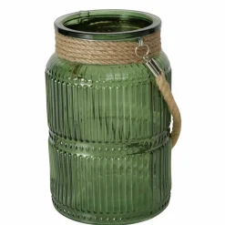 Boltze Windlicht 21cm grün