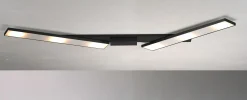 Bopp Leuchten LED-Deckenleuchte 6flg silberfarbenschwarz