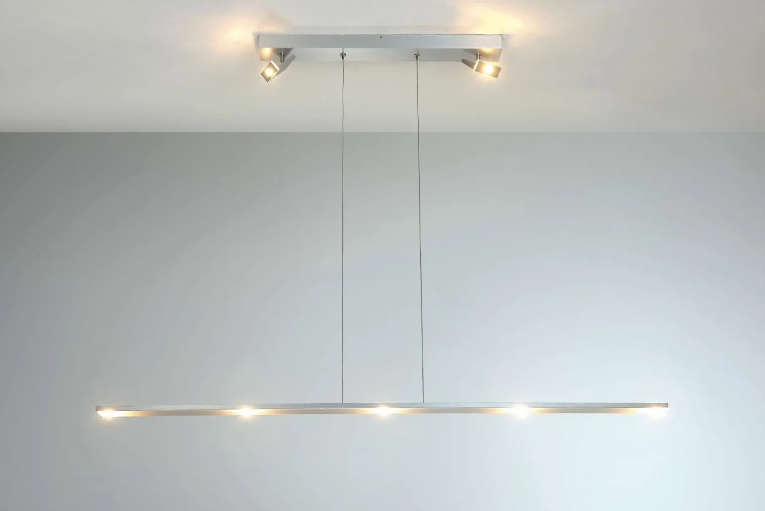 Bopp Leuchten LED-Pendelleuchte 9flg silberfarben