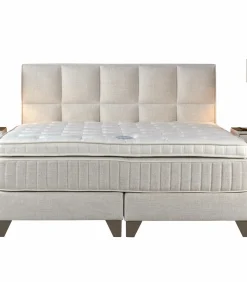 Boxspringbett beige