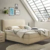 Boxspringbett beige