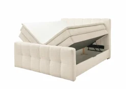 Boxspringbett beige