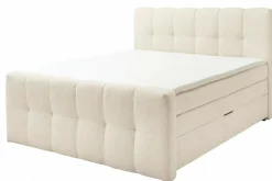 Boxspringbett beige
