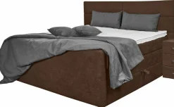 Boxspringbett braun