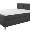 Boxspringbett grau