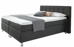 Boxspringbett grau
