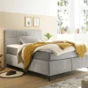 Boxspringbett grau