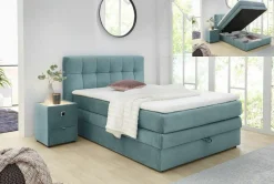 Boxspringbett grau