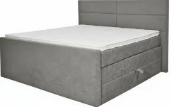 Boxspringbett grau