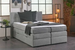 Boxspringbett grau