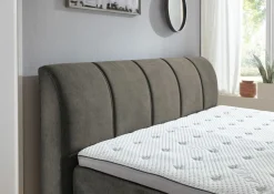 Boxspringbett grau