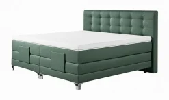 Boxspringbett m. Motor grau