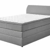 Boxspringbett silberfarben