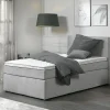 Boxspringbett silberfarben