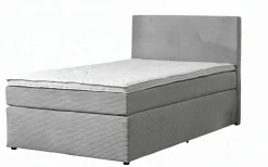 Boxspringbett silberfarben