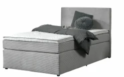Boxspringbett silberfarben