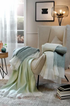 casa NOVA Acryl Fransendecke mehrfarbiggrau