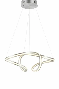 casa NOVA casa Nova LED-Pendelleuchte silberfarben