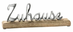 casa NOVA casaNOVA Deko-Schriftzug 30cm braunsilberfarben
