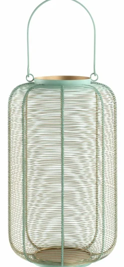 casa NOVA casaNOVA Laterne 40cm blaugoldfarbengrün