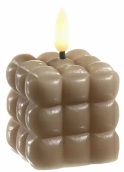 casa NOVA casaNOVA LED Kerze 8cm braun