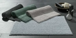 casa NOVA Chenille Badematte grau