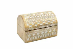 casa NOVA Deko-Truhen 15,50cm braunweiß