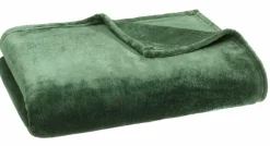 casa NOVA Flanell-Decke grün