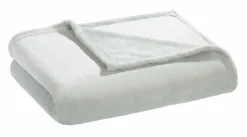 casa NOVA Flanell-Decke silberfarben