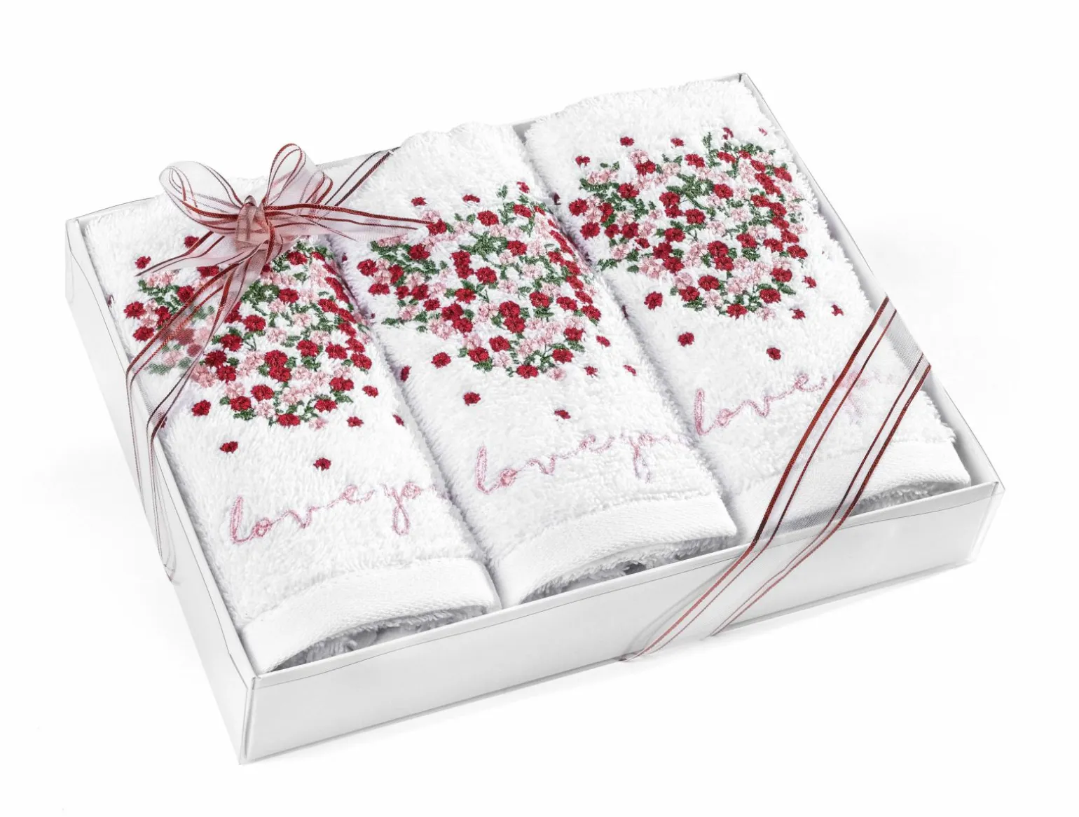 casa NOVA Gästetuch (3er-Pack) weiß