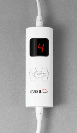 casa NOVA Heizdecke silberfarben