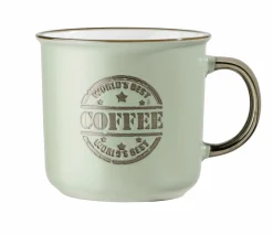 casa NOVA Kaffeebecher 460ml grüngoldfarben