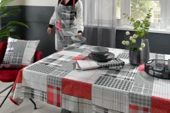 casa NOVA Kissenhülle rotgrau