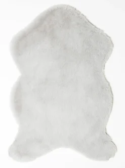 casa NOVA Kunstfell silberfarben