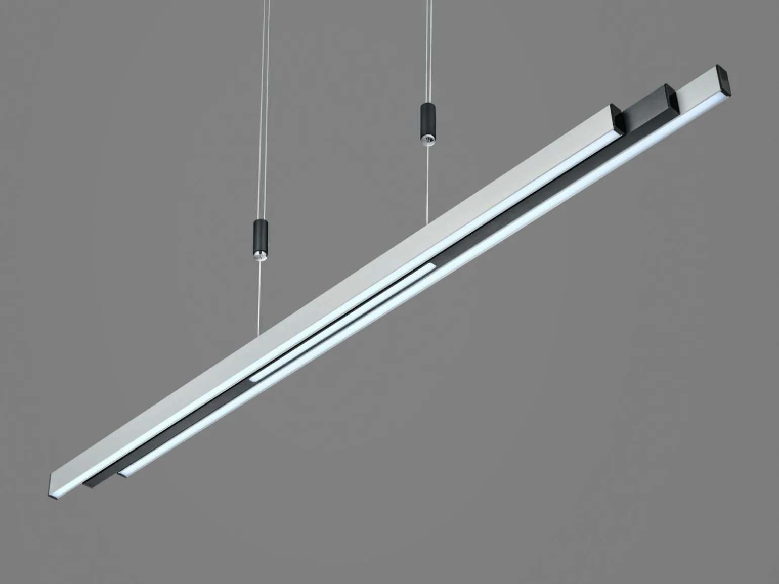 casa NOVA LED - Pendelleuchte silberfarbenschwarz