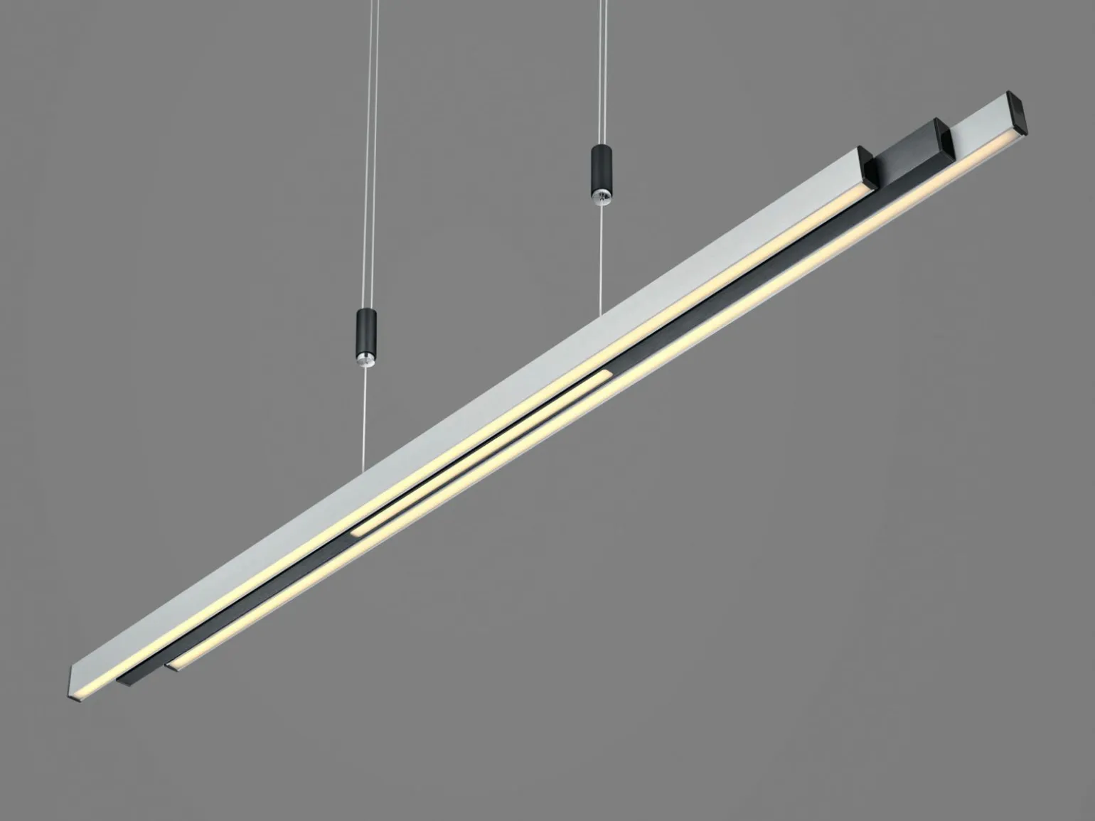 casa NOVA LED - Pendelleuchte silberfarbenschwarz