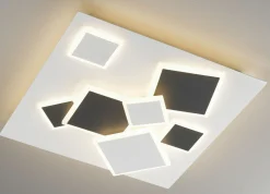 casa NOVA LED-Deckenleuchte schwarzweiß