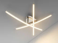 casa NOVA LED-Deckenleuchte silberfarben