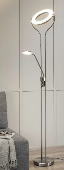 casa NOVA LED-Fluter 2flg silberfarben