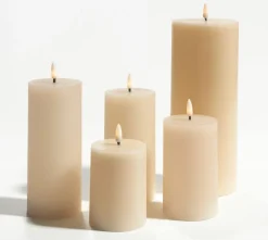 casa NOVA LED-Kerze 10cm beige