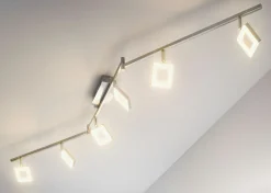 casa NOVA LED-Spot 6flg silberfarben