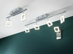 casa NOVA LED-Spot 2flg silberfarben