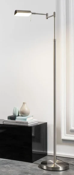 casa NOVA LED-Stehleuchte 1flg silberfarben