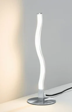 casa NOVA LED-Tischleuchte silberfarben