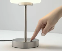 casa NOVA LED-Tischleuchte silberfarben