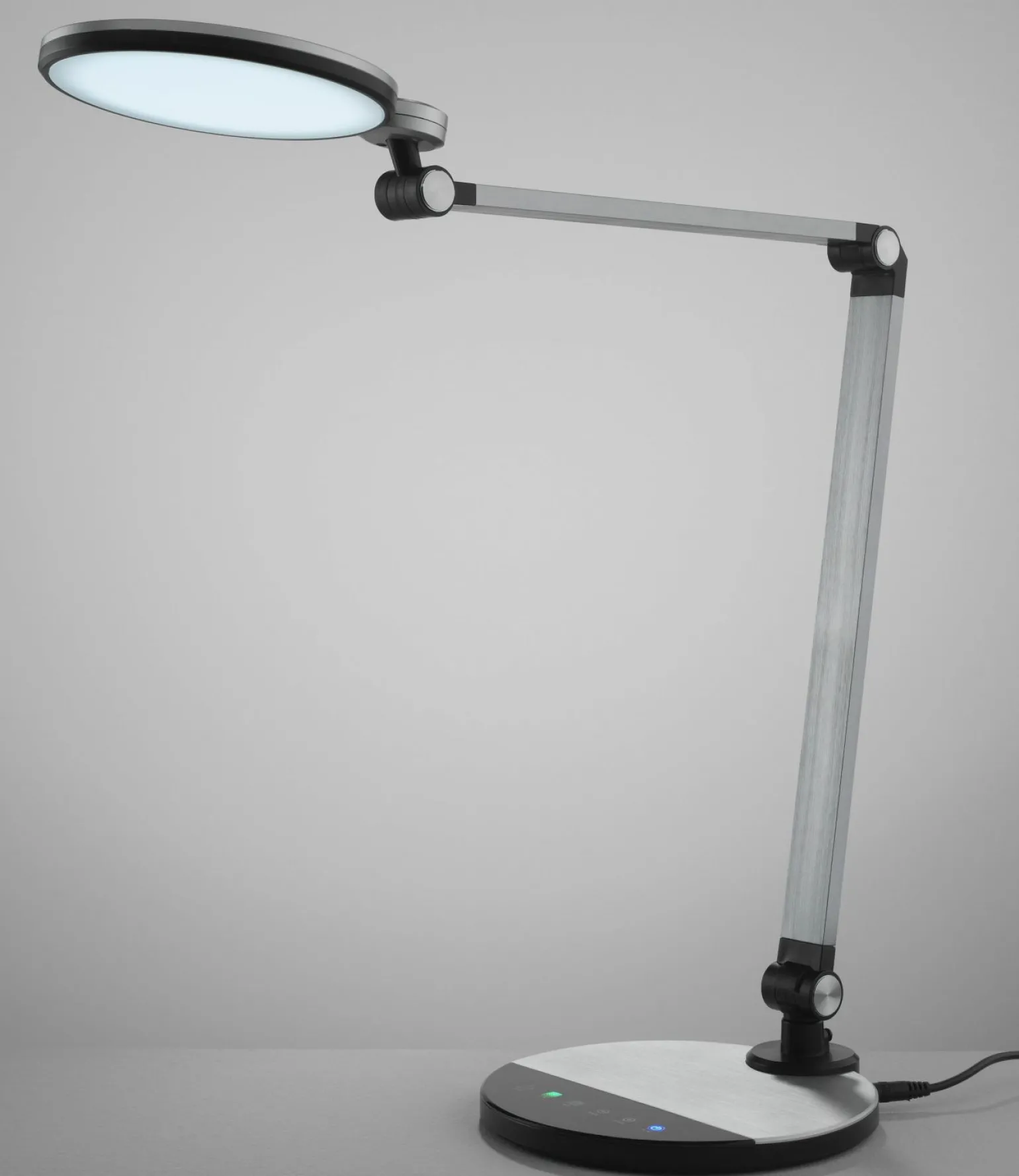 casa NOVA LED-Tischleuchte silberfarbenschwarz