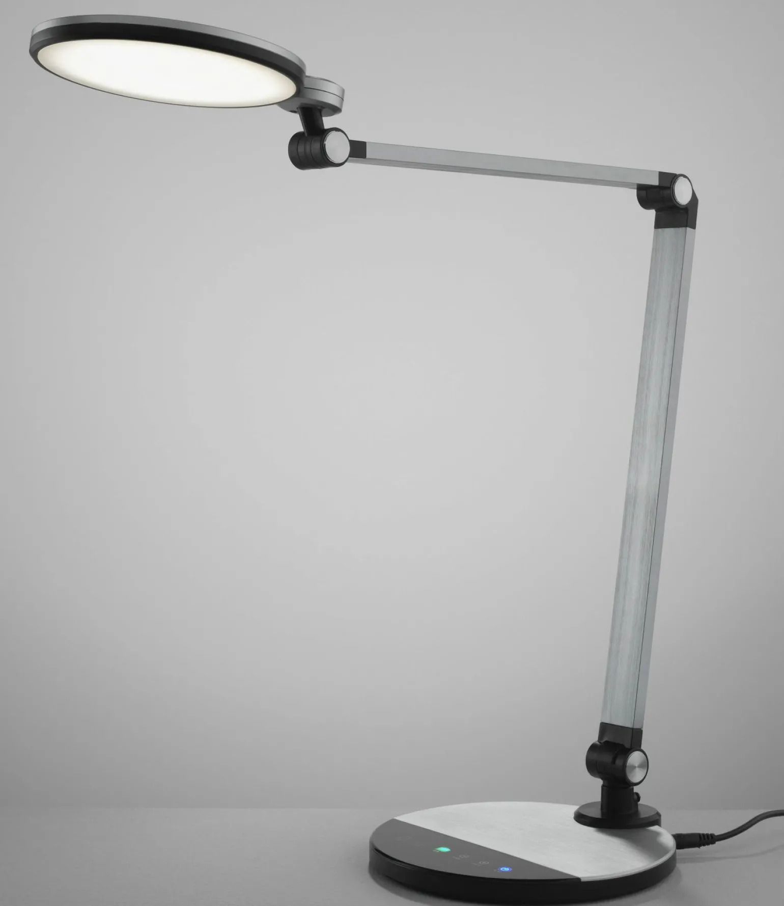 casa NOVA LED-Tischleuchte silberfarbenschwarz