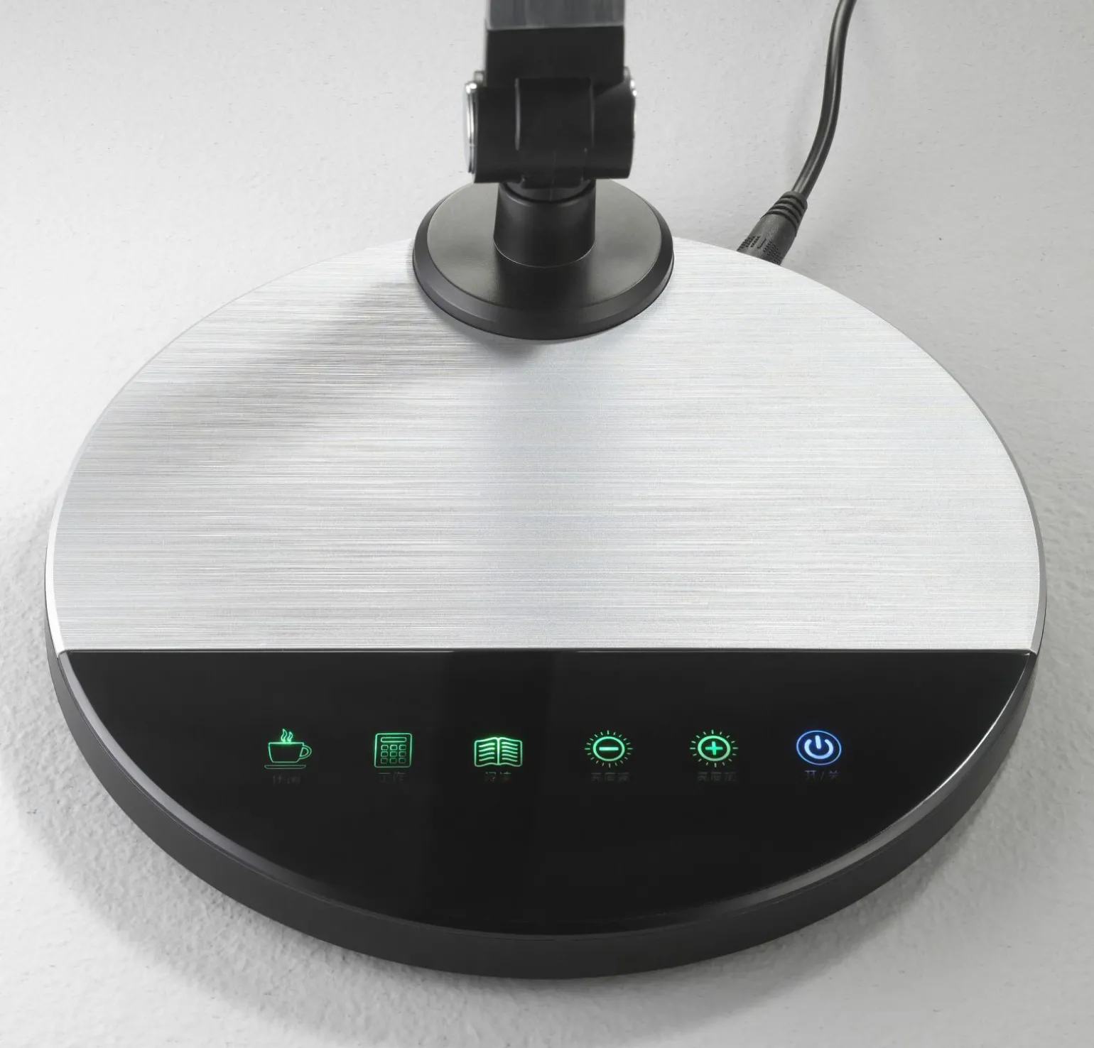 casa NOVA LED-Tischleuchte silberfarbenschwarz