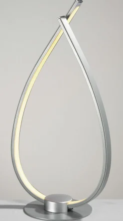 casa NOVA LED-Tischleuchte silberfarben